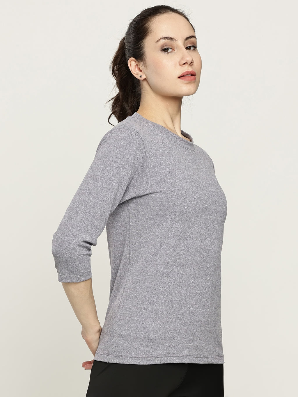 WOMENS CREW NECK WITH 3/4TH SLEEVE