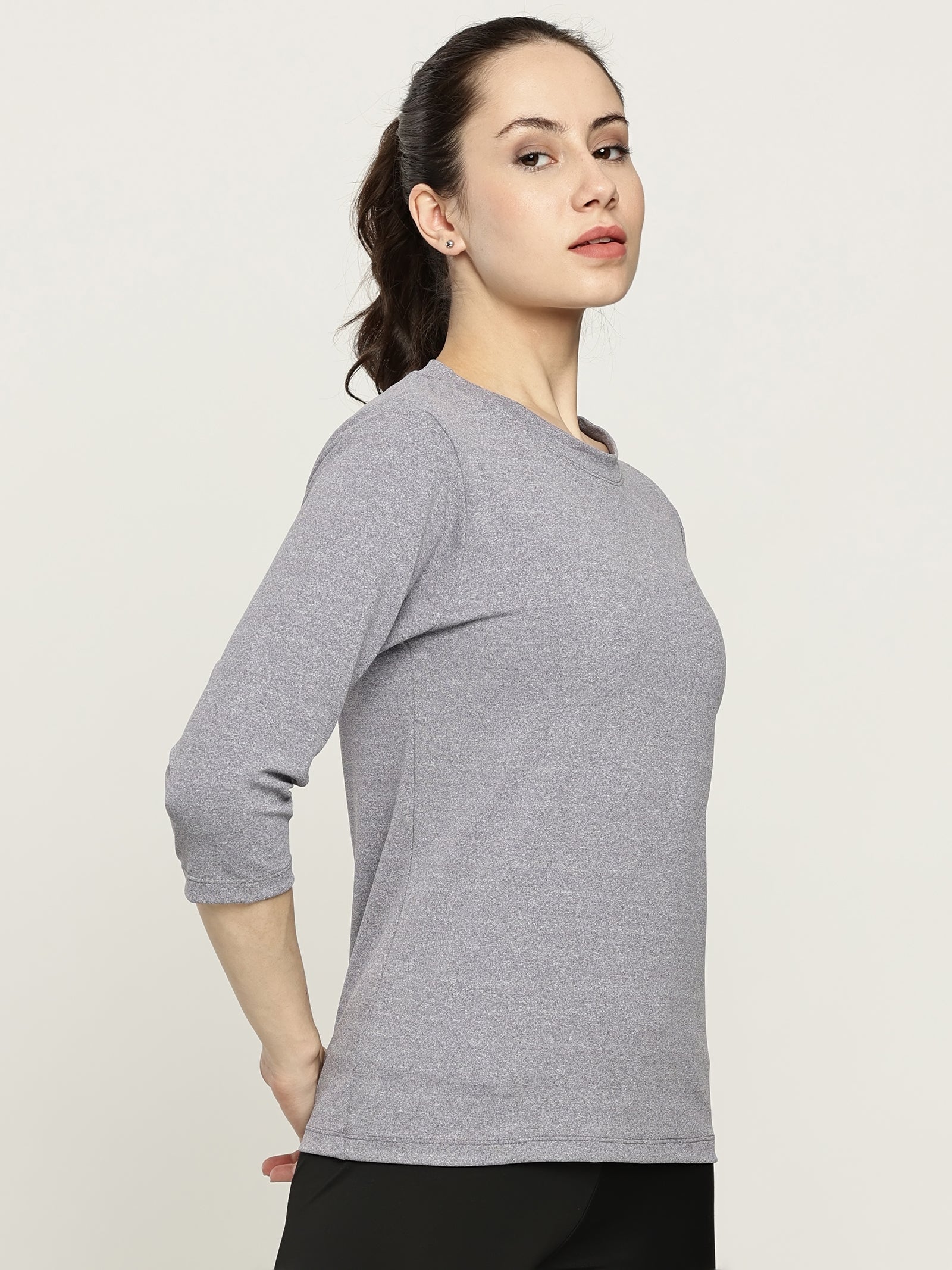 WOMENS CREW NECK WITH 3/4TH SLEEVE
