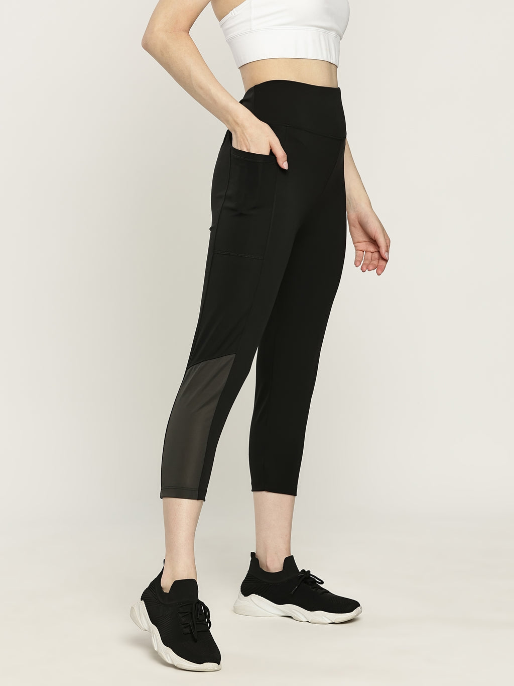 WOMENS CUT& SEW PANT & CONTRAST PANEL