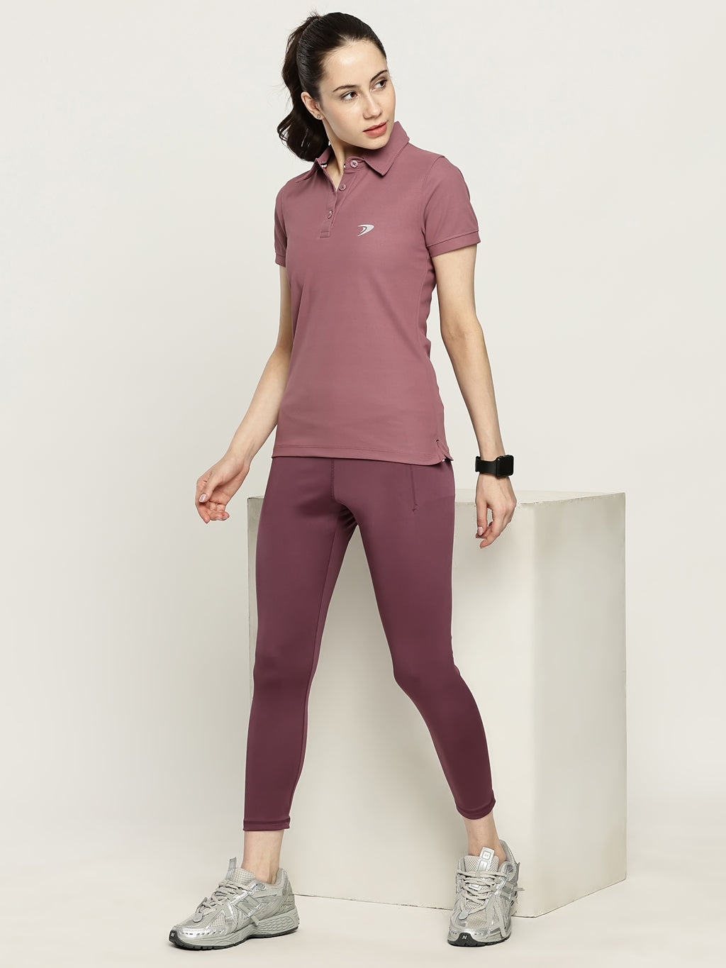 WOMEN ACTIVE POLO T SHIRT