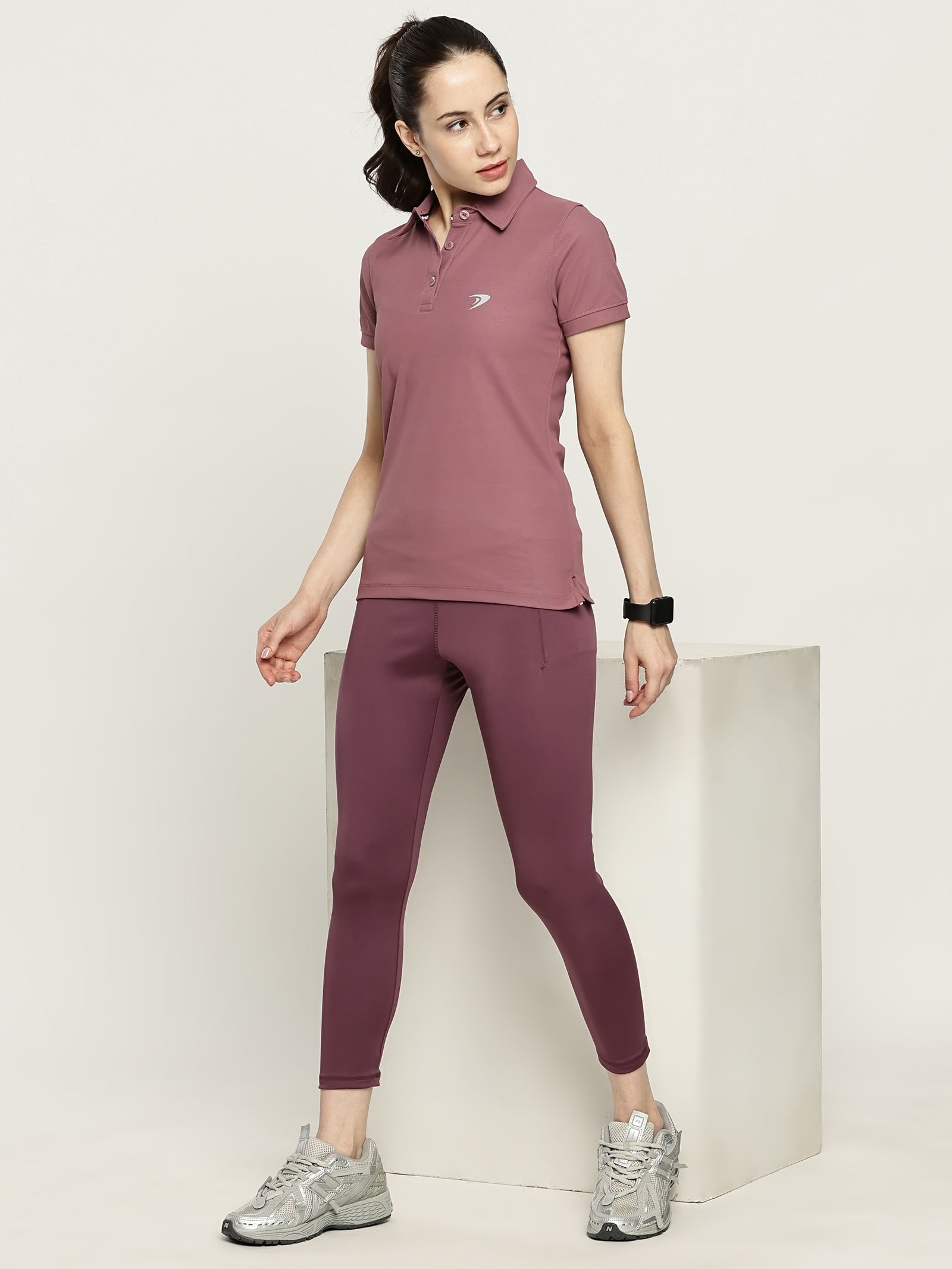 WOMEN ACTIVE POLO T SHIRT