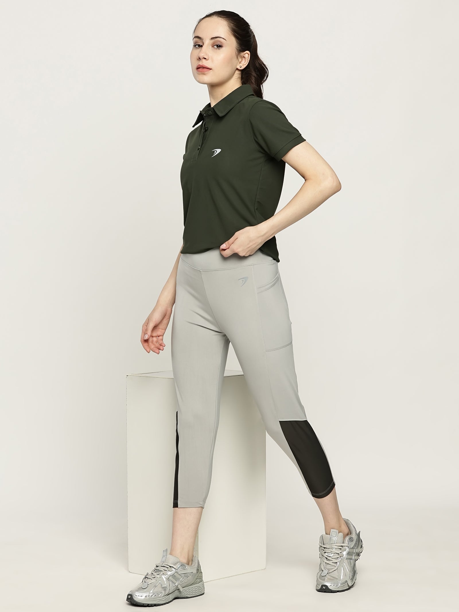 WOMENS CUT& SEW PANT & CONTRAST PANEL
