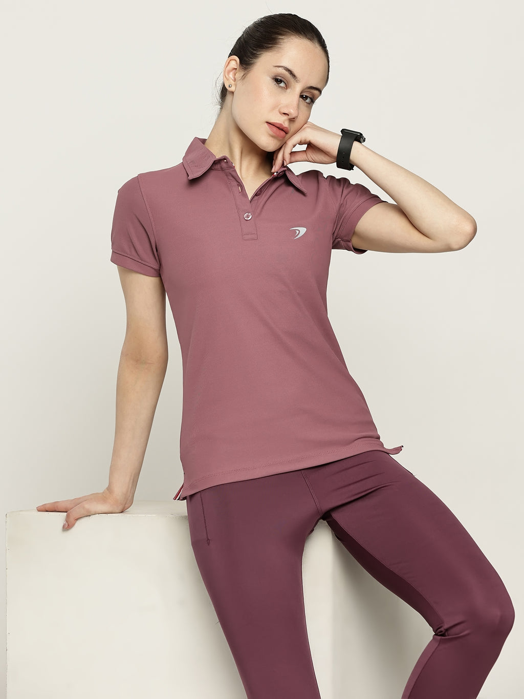 WOMEN ACTIVE POLO T SHIRT