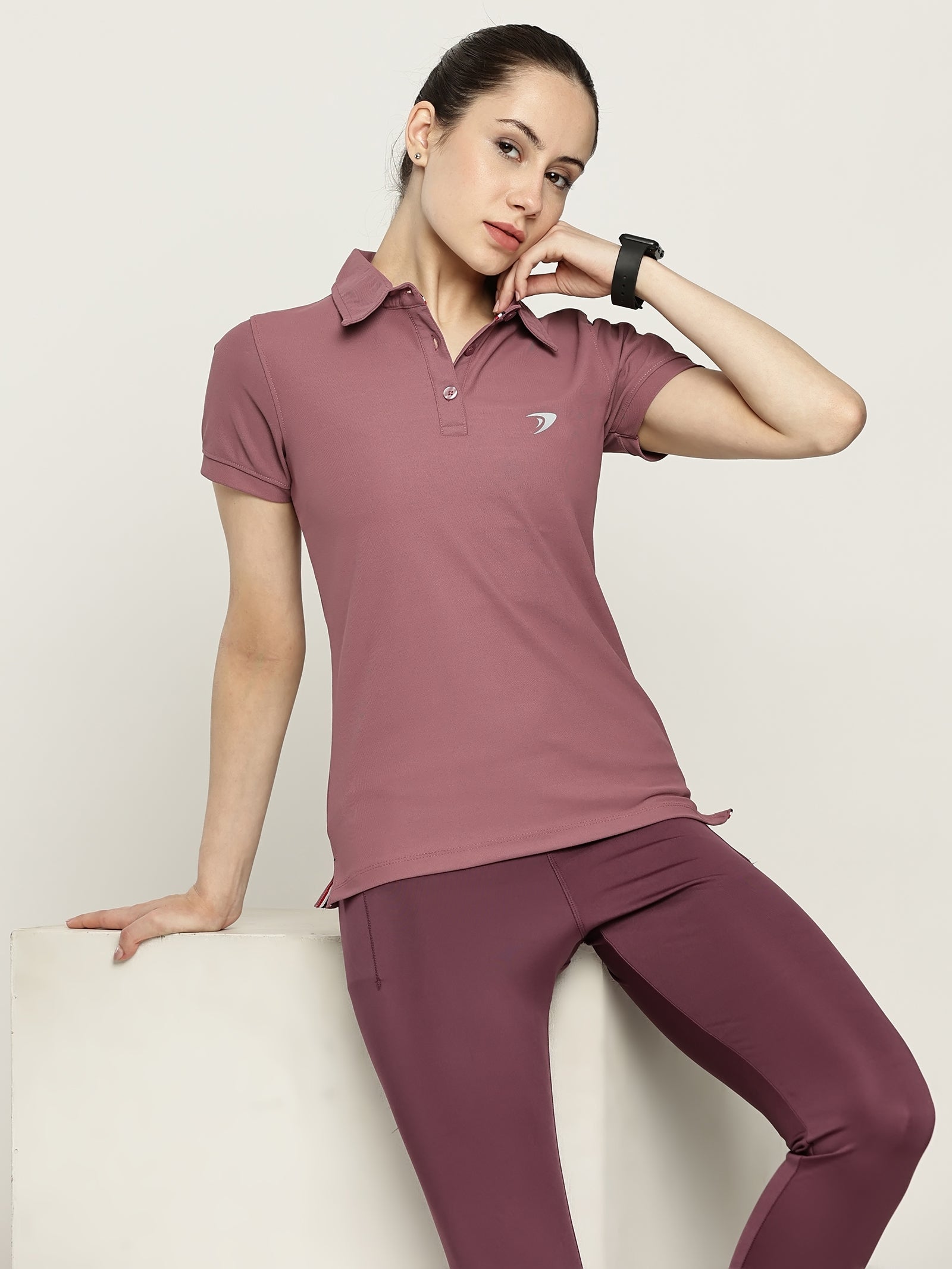 WOMEN ACTIVE POLO T SHIRT