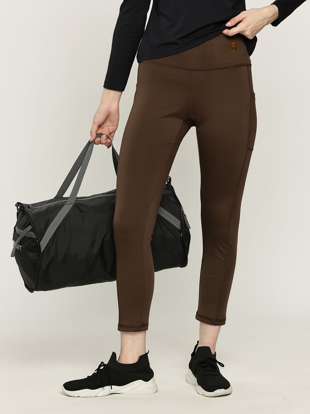 WOMEN ACTIVE TIGHTS WITH SIDE PRINT